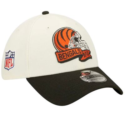 Cincinnati Bengals Men’s Cream New Era 39Thirty  Sideline Official Coach Flex Fit Hat