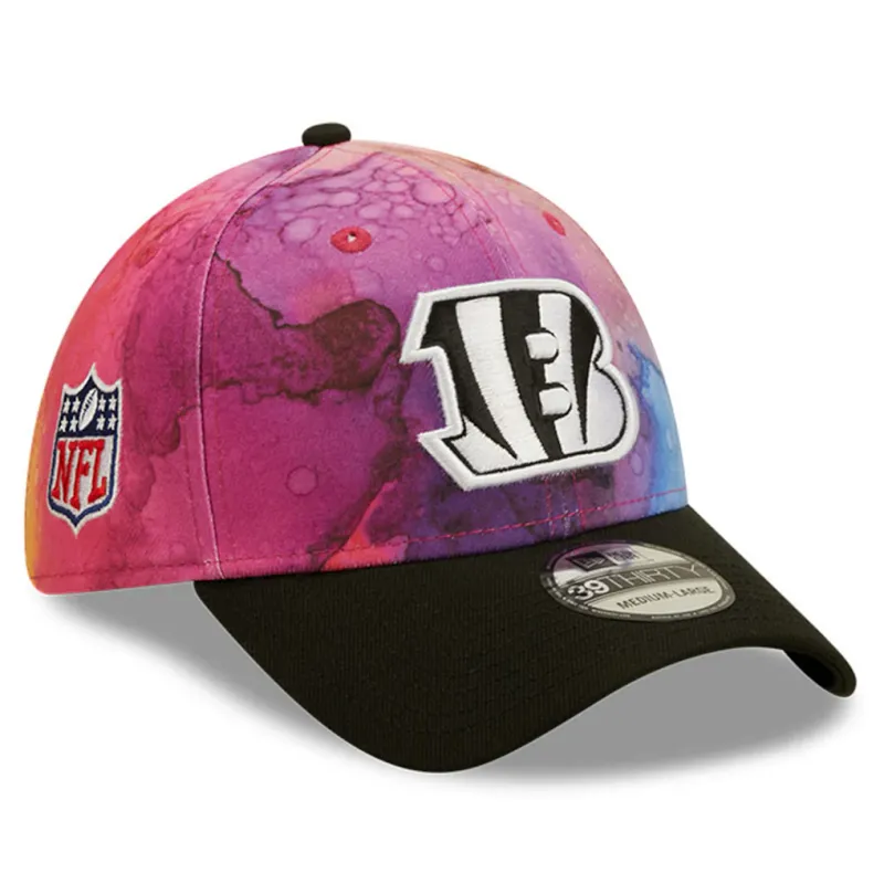 Cincinnati Bengals Men's New Era 39Thirty Ink Dye Crucial Catch Fitted Hat