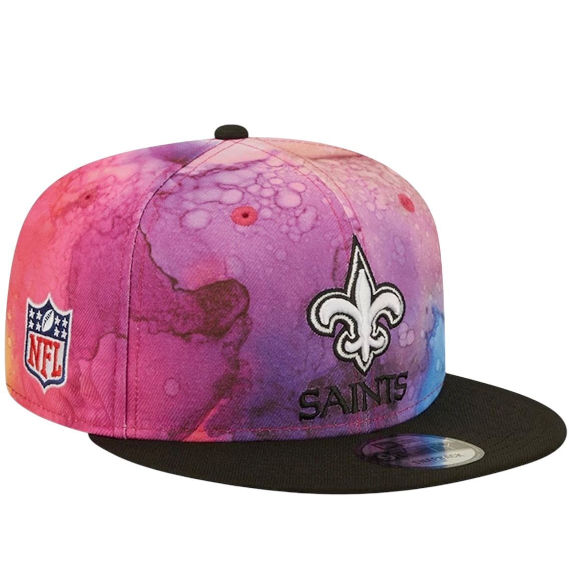 New Orleans Saints Men's New Era 9Fifty Ink Dye Crucial Catch Snapback Hat
