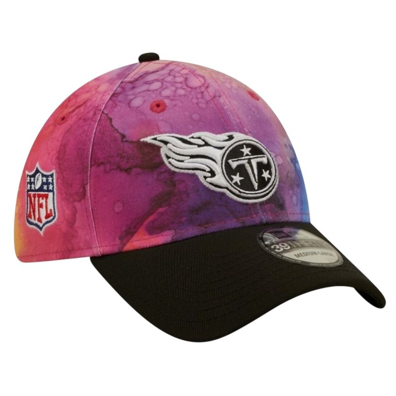Tennessee Titans Men's New Era 39Thirty Ink Dye Crucial Catch Fitted Hat