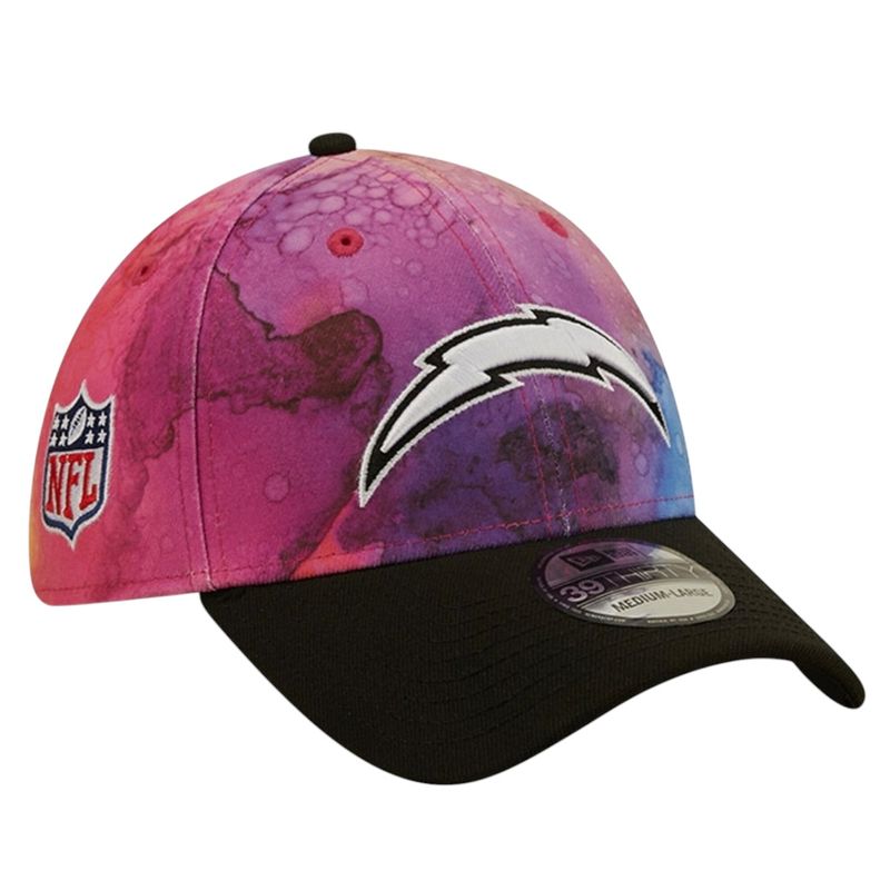 Los Angeles Chargers Men's New Era 39Thirty Ink Dye Crucial Catch Fitted Hat