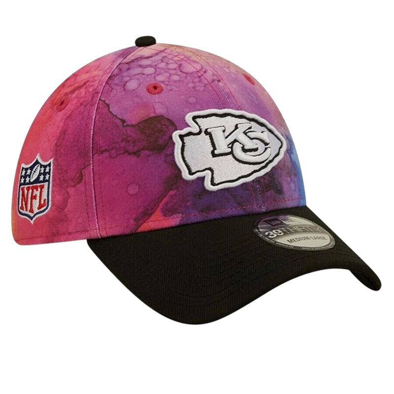 Kansas City Chiefs Men's New Era 39Thirty Ink Dye Crucial Catch Fitted Hat