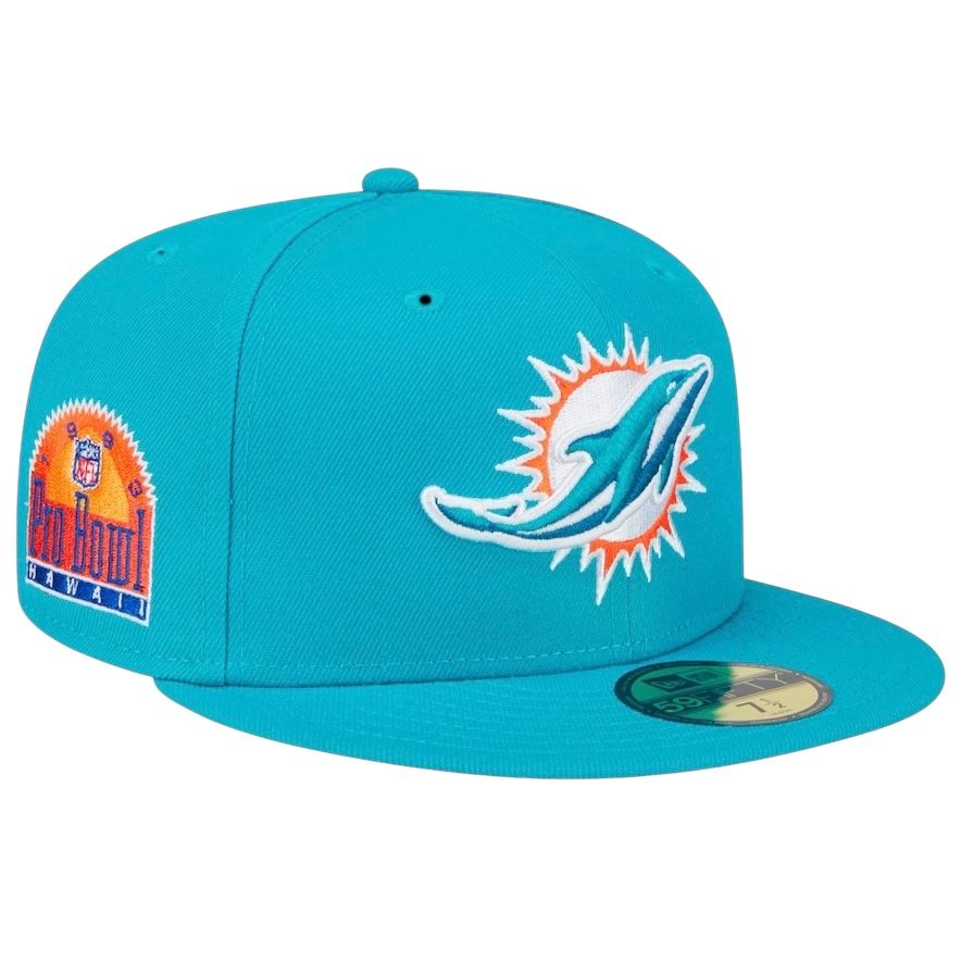 Miami Dolphins Men’s New Era NFL 1993 Pro Bowl Patch 59Fifty Fitted Hat
