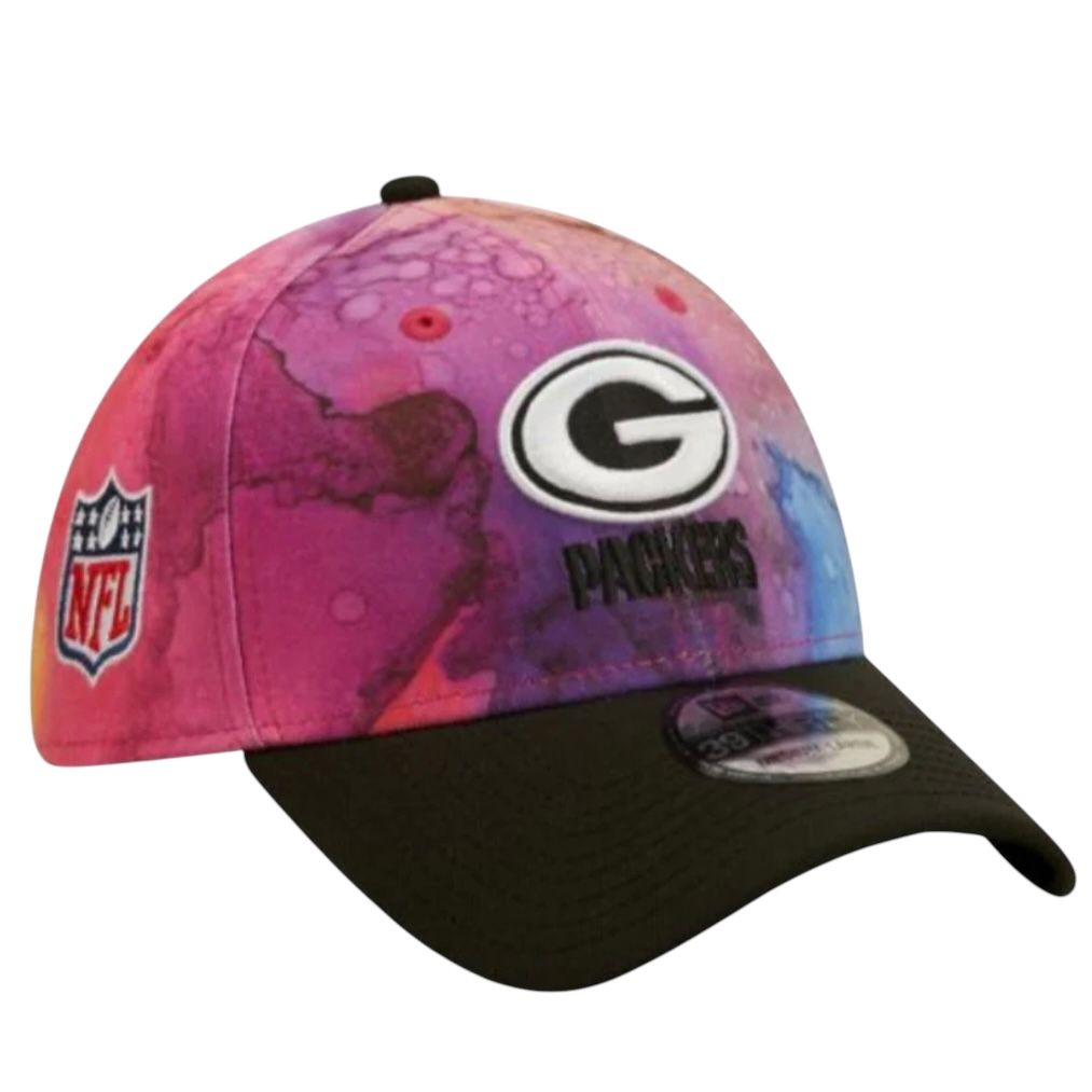 Green Bay Packers Men's New Era 39Thirty Ink Dye Crucial Catch Fitted Hat