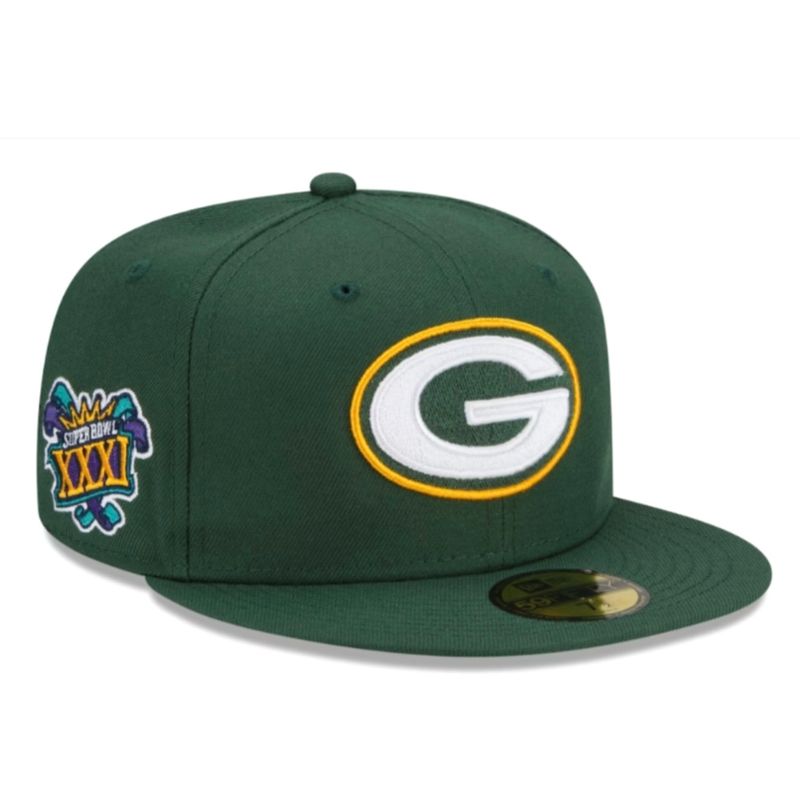 Green Bay Packers Men’s New Era Super Bowl XXXI Patch Snapback Hat