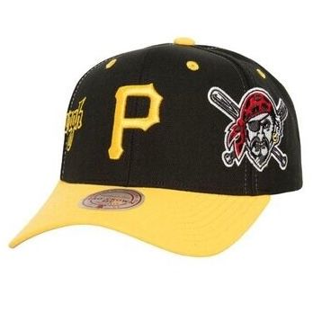 Pittsburgh Pirates Men’s Black Overbite Pro Mitchell & Ness Snapback Hat