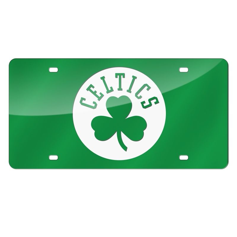 Boston Celtics Laser Tag Silver License Plate Boston Celtics Laser Tag Silver License Plate