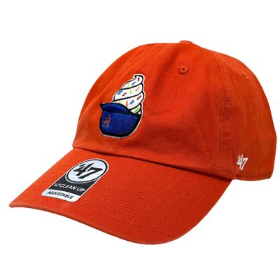 New York Mets Men’s Orange 47 Brand Clean Up Spring Training Ice Cream Cup Current Day Adjustable Hat