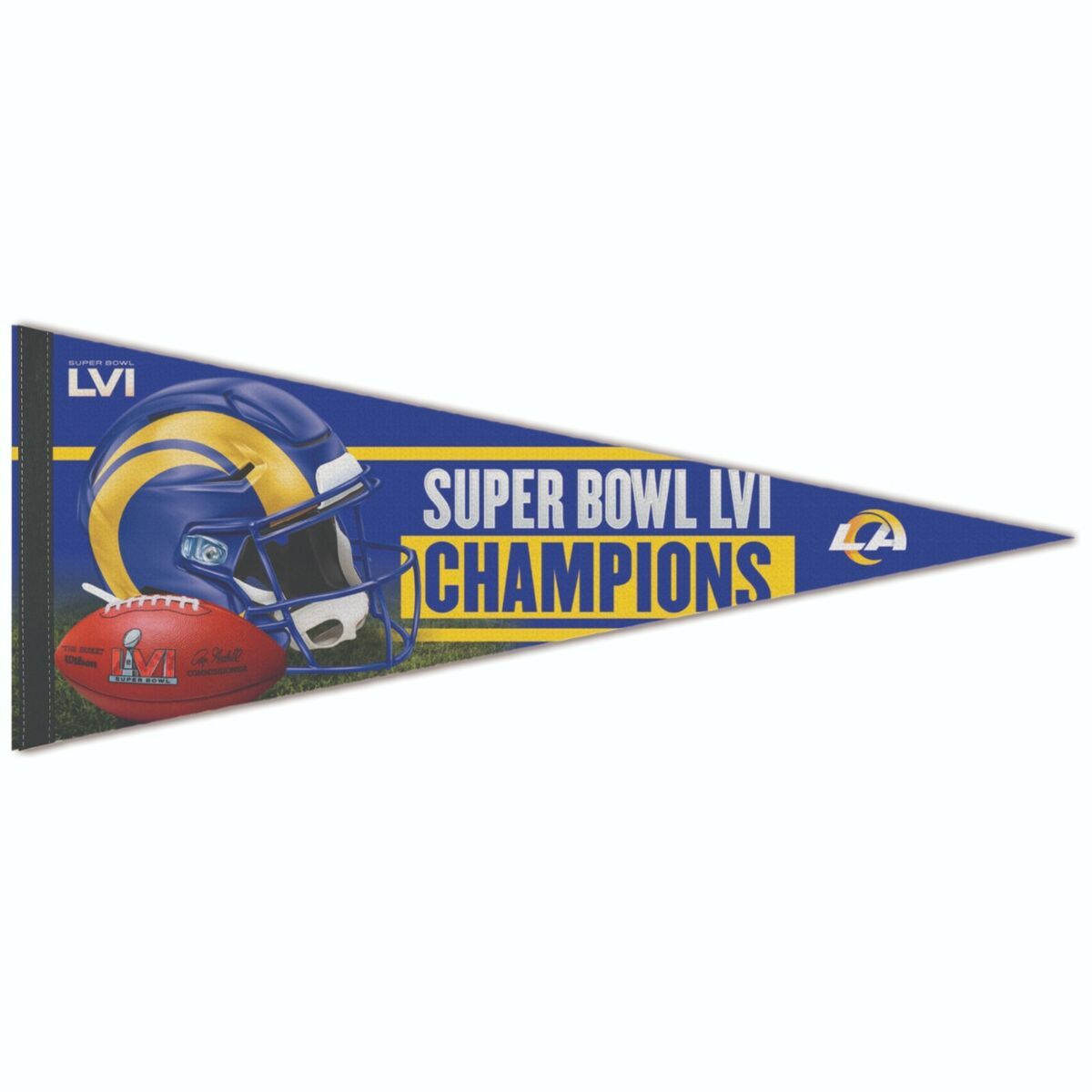 Los Angeles Rams Super Bowl LVI Champions 12" x 30" Premium Pennant