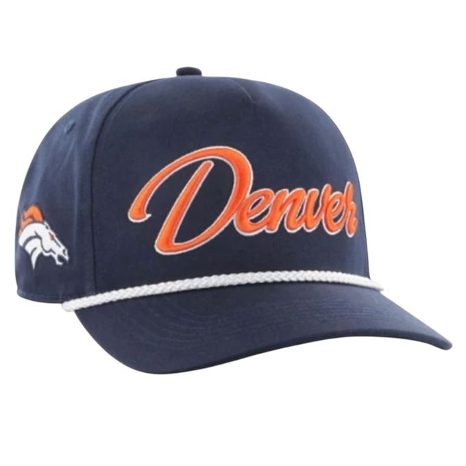Denver Broncos Men’s Blue Overhand Script 47 Hitch Snapback Hat Denver Broncos Men’s Blue Overhand Script 47 Hitch Snapback Hat