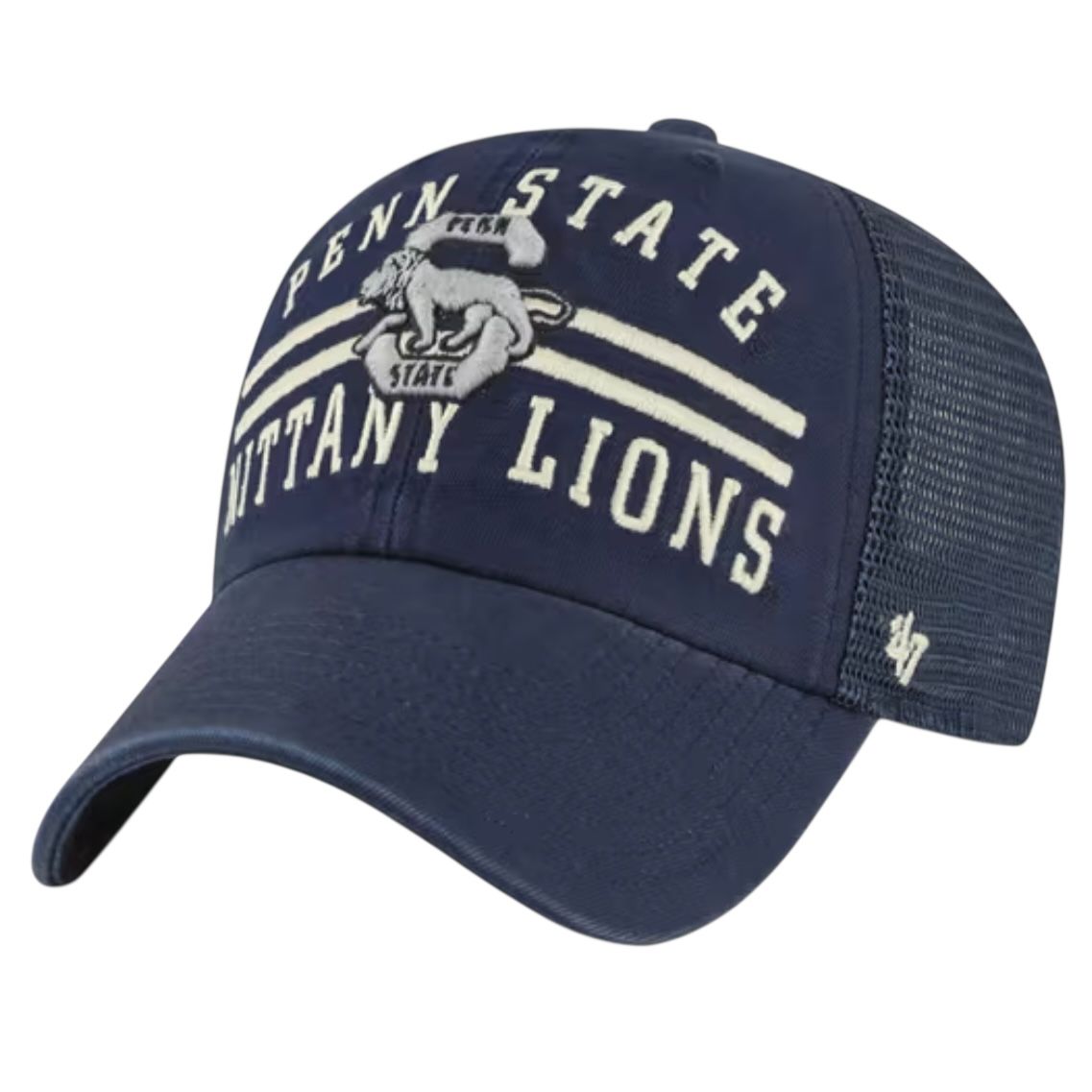 Penn State Nittany Lions Men’s Navy Highpointe 47 Brand Clean Up Adjustable Hat