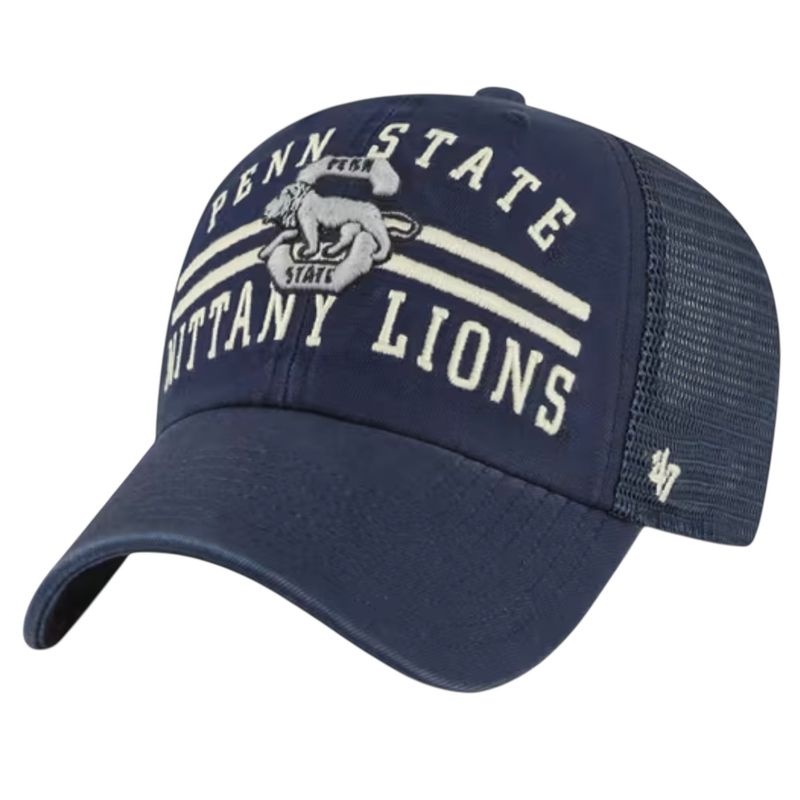 Penn State Nittany Lions Men’s Navy Highpointe 47 Brand Clean Up Adjustable Hat