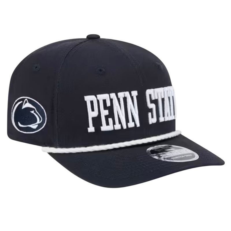 Penn State Nittany Lions Men's Navy Wordmark New Era NCAA 9Seventy Stretch-Snap Hat