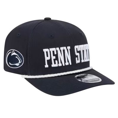 Penn State Nittany Lions Men's Navy Wordmark New Era NCAA 9Seventy Stretch-Snap Hat