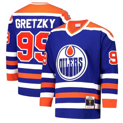 Edmonton Oilers Wayne Gretzky 1979-80 Men’s Blue Mitchell & Ness Blue Line Player Jersey