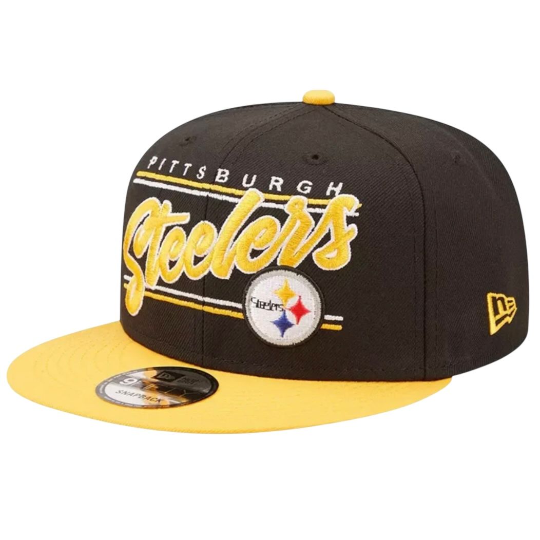 Pittsburgh Steelers Men’s Team Script New Era 9Fifty Snapback Hat