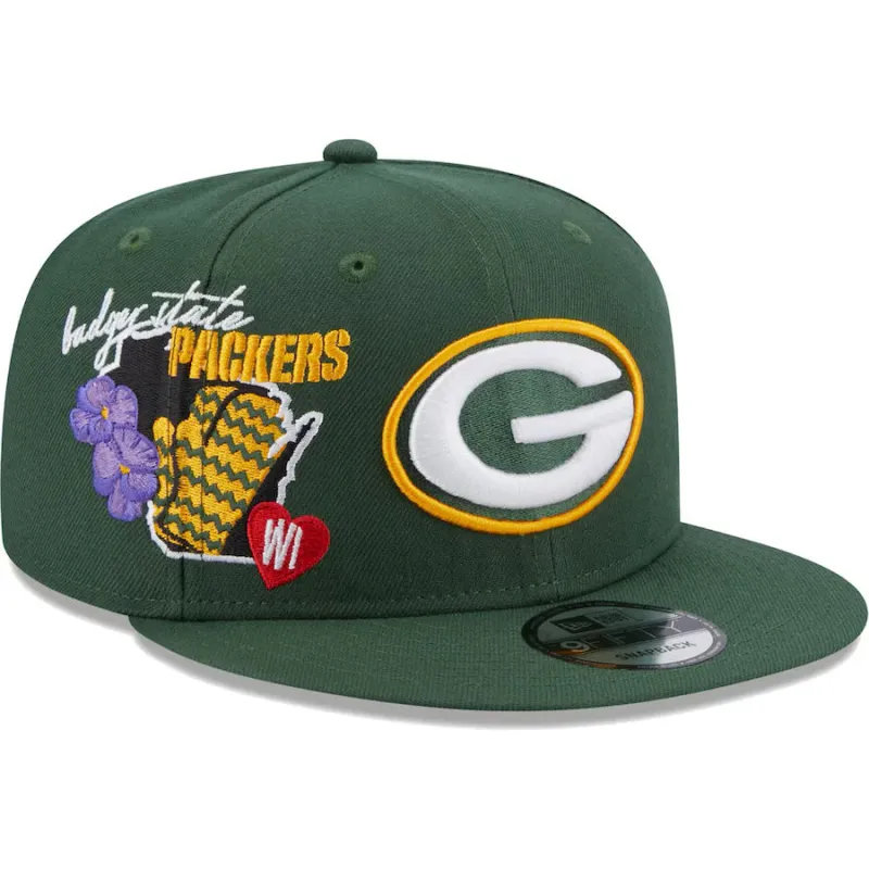 Green Bay Packers Men's New Era 9Fifty Icon Snapback Hat