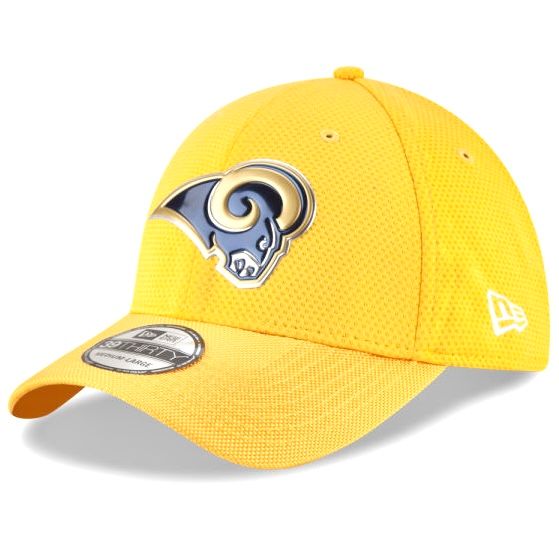Los Angeles Rams Men’s Yellow Color Rush New Era 39Thirty Flex Fit Hat