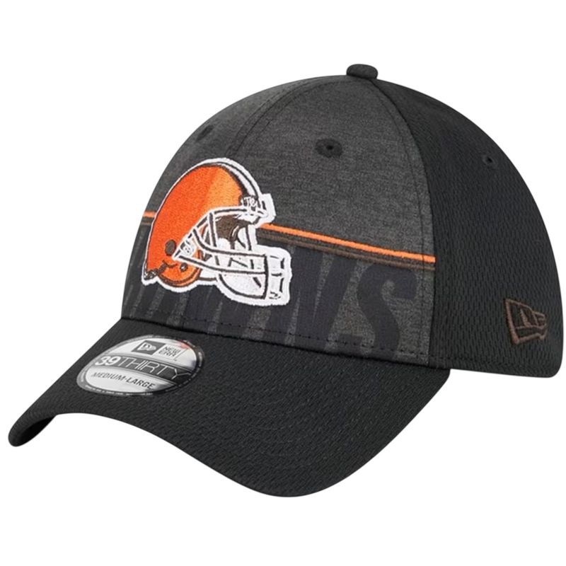 Cleveland Browns Men’s New Era Black 2023 NFL Training Camp 39THIRTY Flex Fit Hat Cleveland Browns Men’s New Era Black 2023 NFL Training Camp 39THIRTY Flex Fit Hat