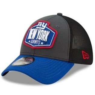 New York Giants Men’s New Era Black NFL Draft 39Thirty Fitted Trucker Hat