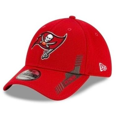 Tampa Bay Buccaneers Men's New Era NFL Sideline Home 39Thirty Stretch Fit Hat