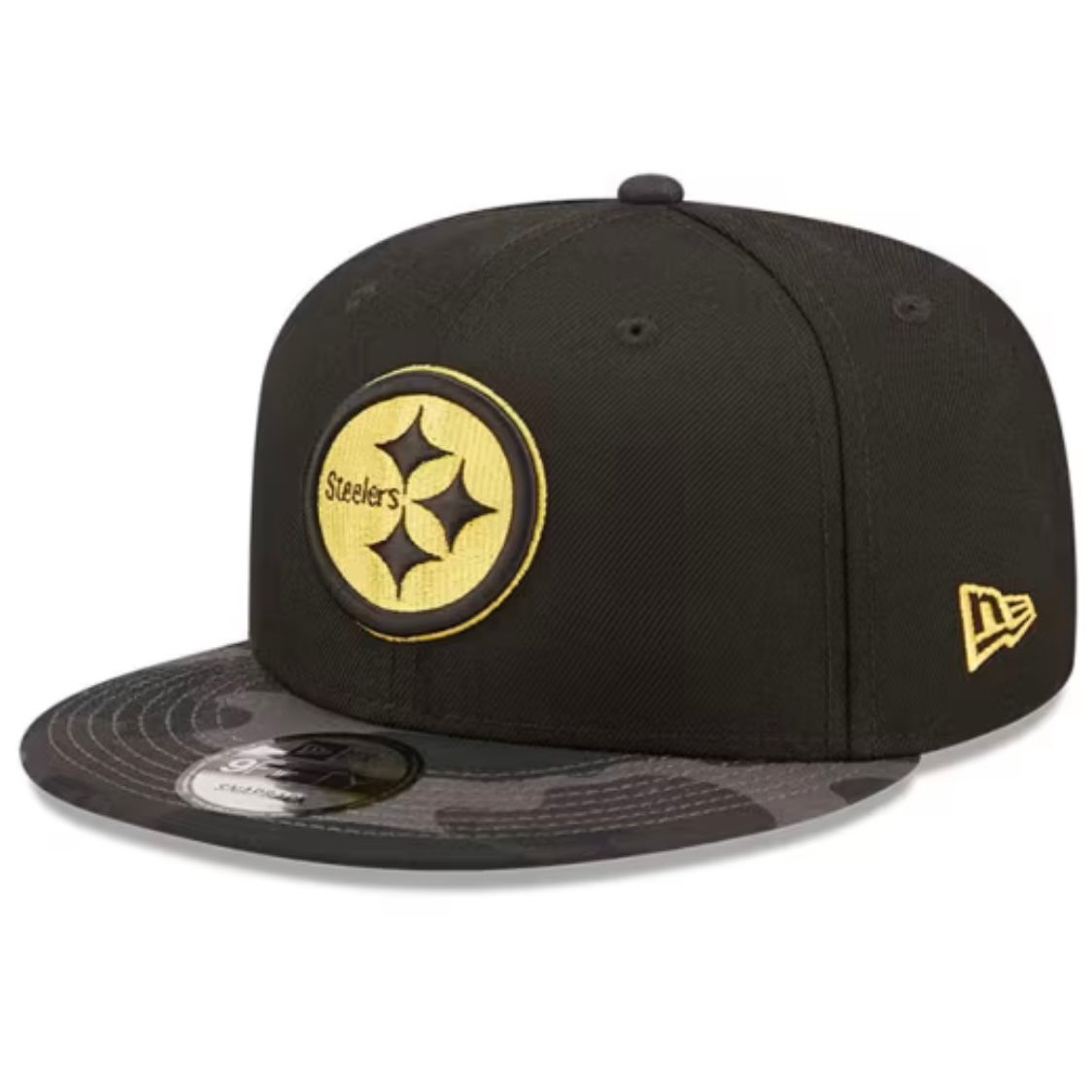 Pittsburgh Steelers Men’s Black Camo New Era 9Fifty Snapback Hat
