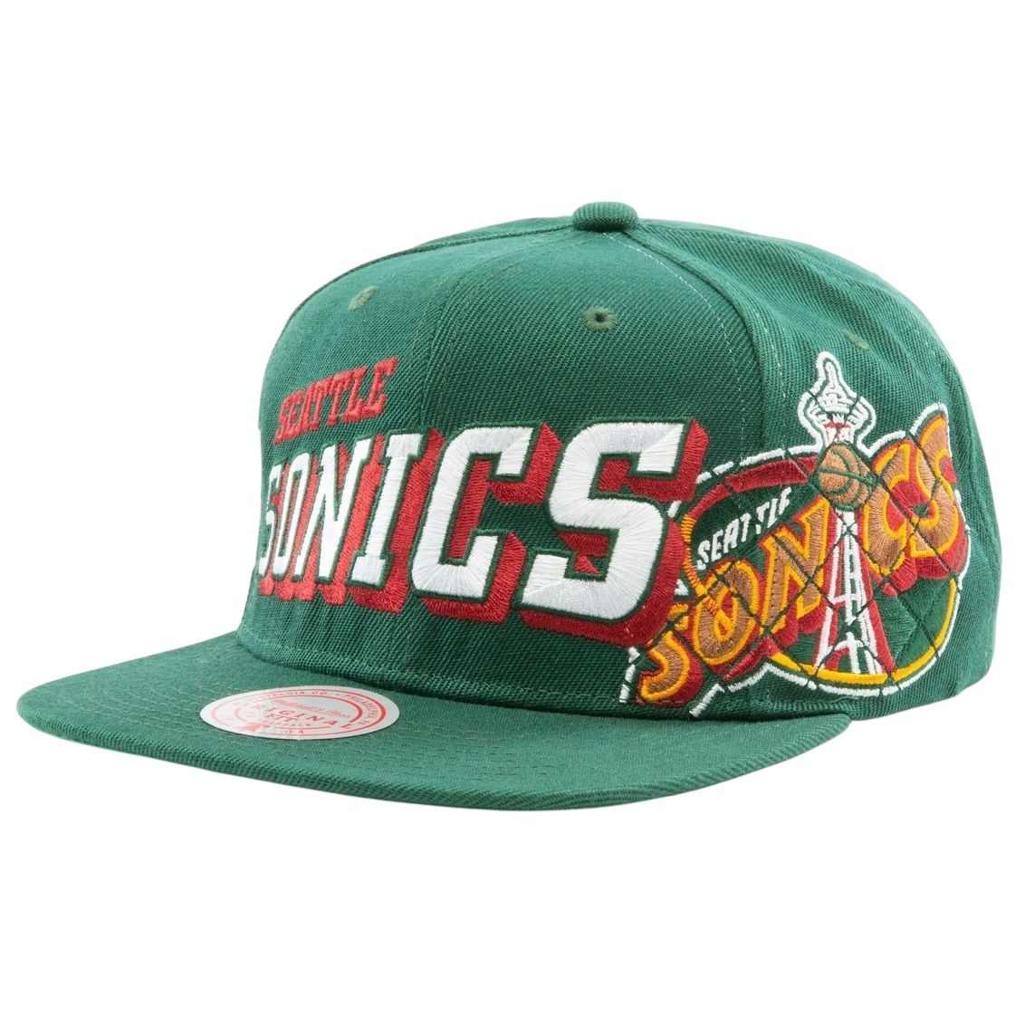 Seattle SuperSonics Men’s The Grid Mitchell & Ness Snapback Hat