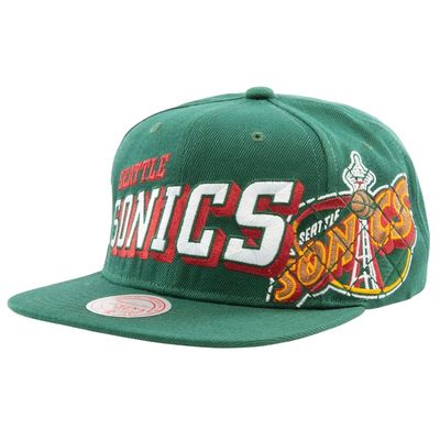 Seattle SuperSonics Men’s The Grid Mitchell & Ness Snapback Hat