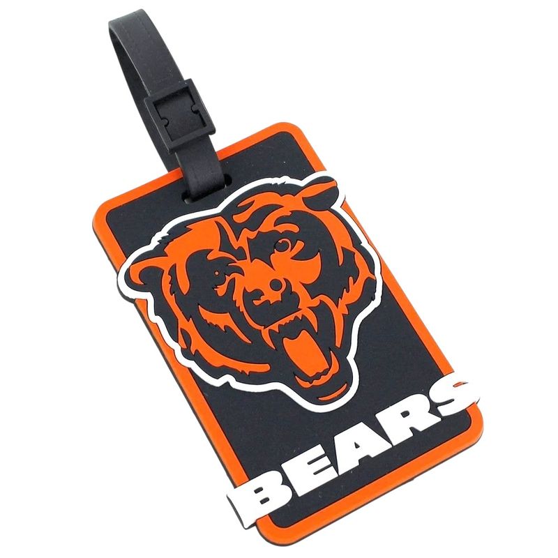 Chicago Bears Rubber Luggage Tag