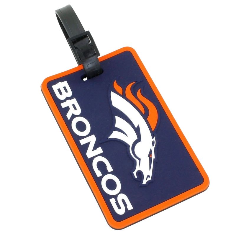 Denver Broncos Rubber Luggage Tag