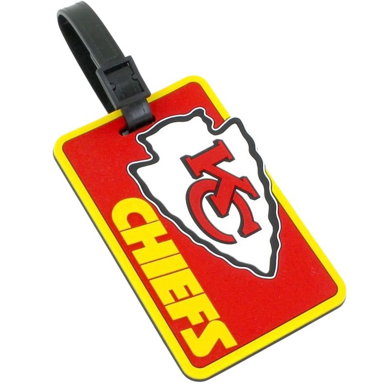 Kansas City Chiefs Rubber Luggage Tag