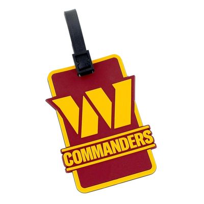 Washington Commanders Rubber Luggage Tag