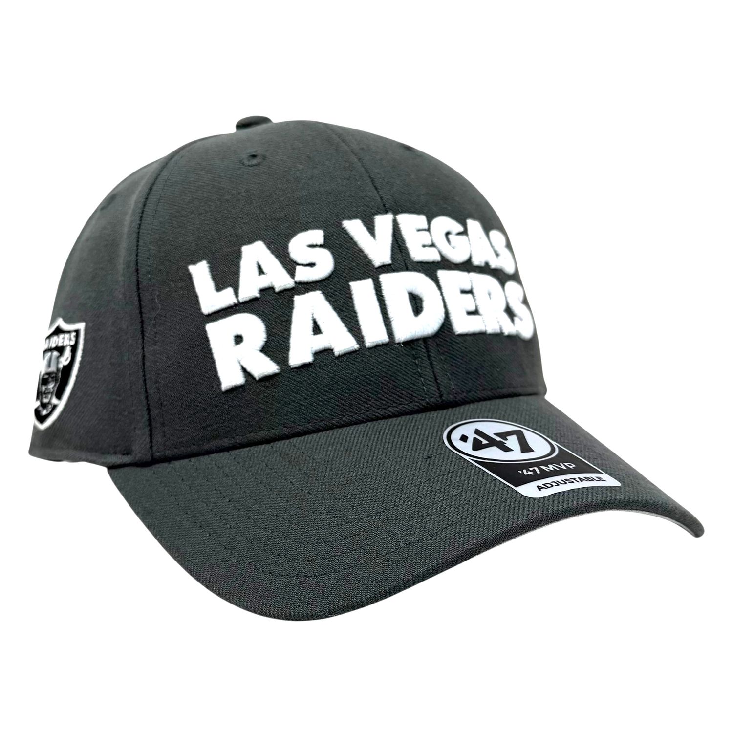 Las Vegas Raiders Men’s Gray 47 Brand MVP Adjustable Hat