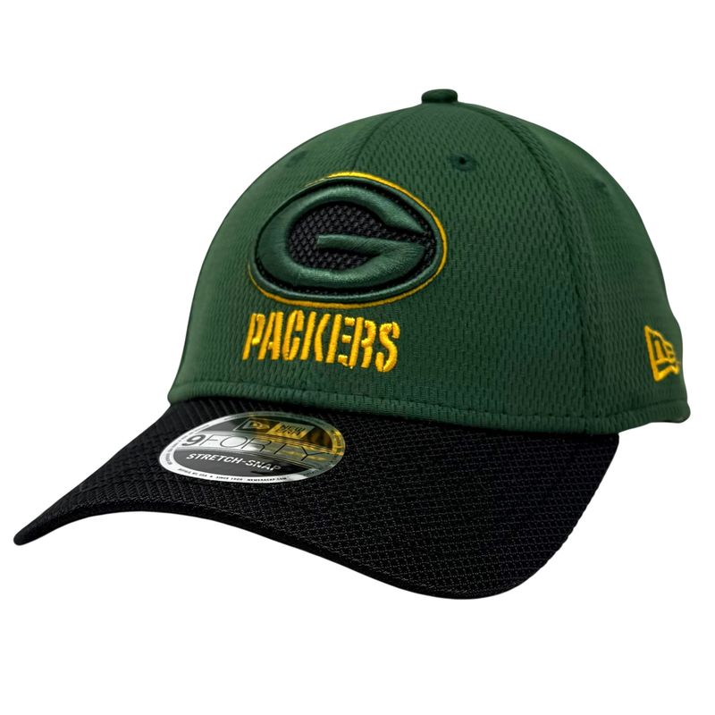 Green Bay Packers Men’s New Era 9Forty Stretch-Snap Training Hat Green Bay Packers Men’s New Era 9Forty Stretch-Snap Training Hat