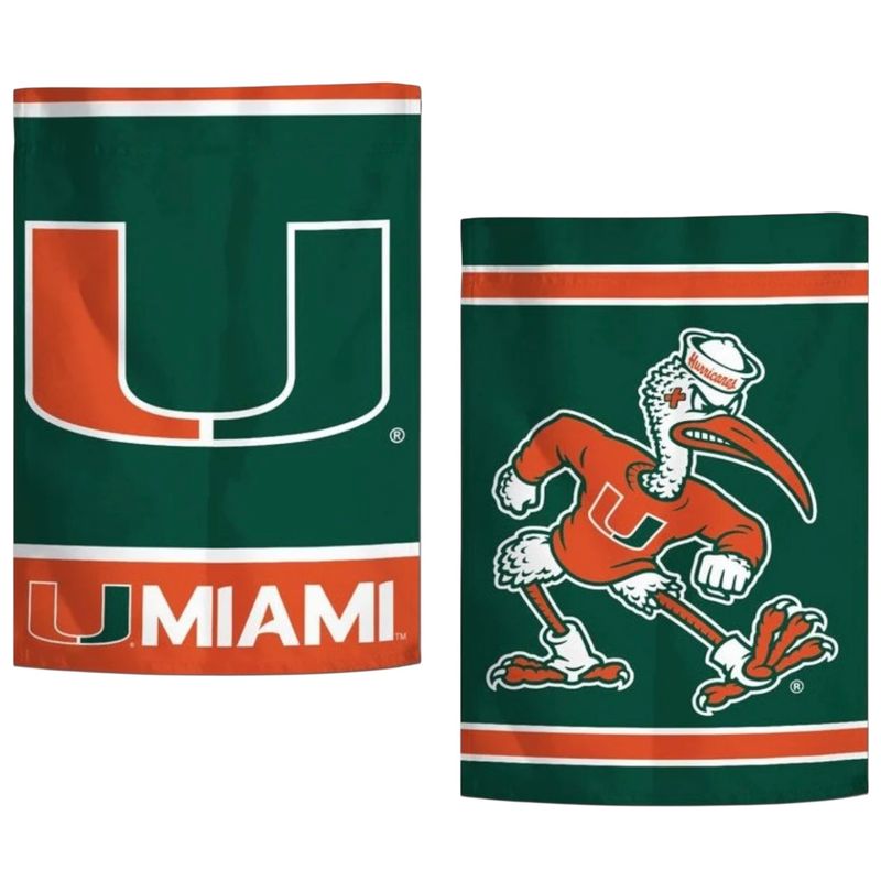 Miami Hurricanes 12.5 Miami Hurricanes 12.5" x 18" Garden Flag 2-Sided