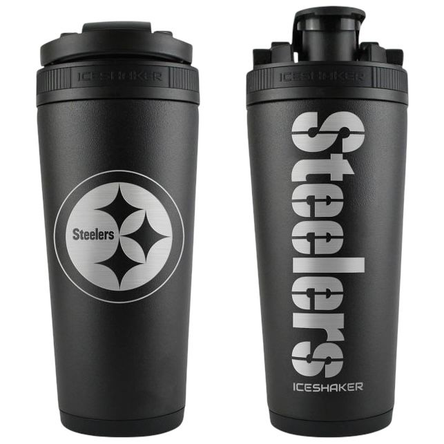 Pittsburgh Steelers 26oz Stainless Steel Ice Shaker Bottle