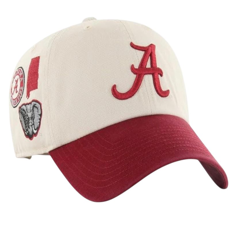 Alabama Crimson Tide Men’s Local 47 Brand Clean Up Adjustable Hat