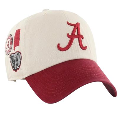 Alabama Crimson Tide Men’s Local 47 Brand Clean Up Adjustable Hat