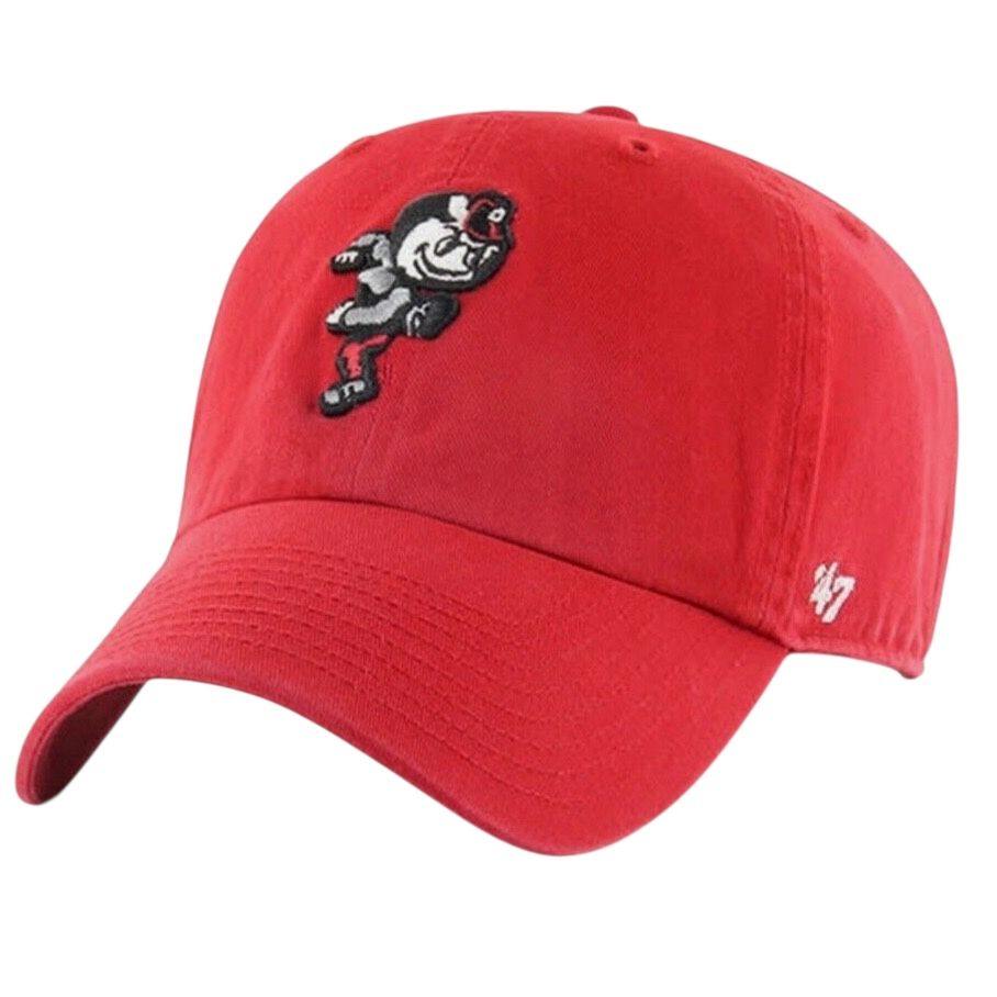 Ohio State Buckeyes Men’s Red 47 Brand Clean Up Adjustable Hat
