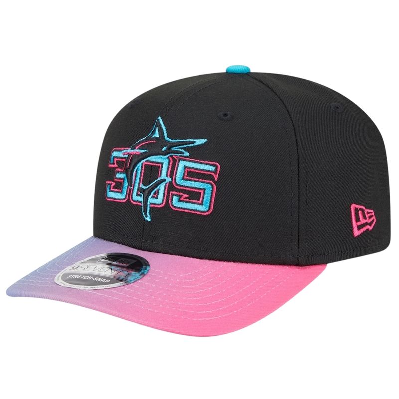 Miami Marlins Men's City Connect New Era MLB 9Seventy Adjustable Hat