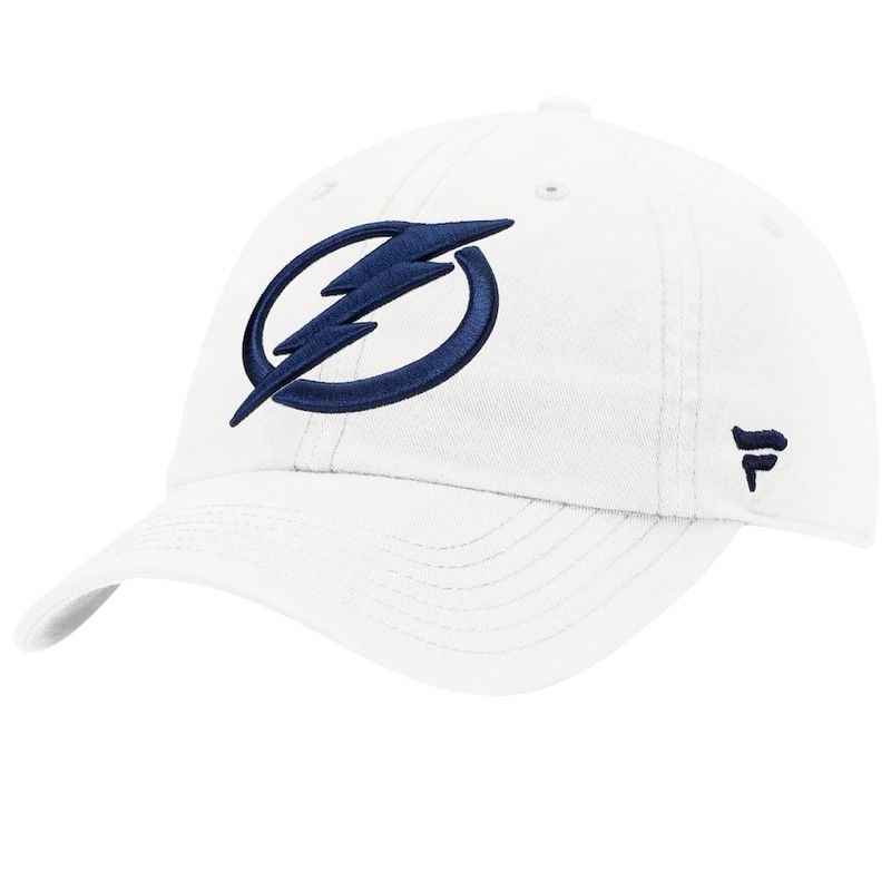 Tampa Bay Lightning Men’s White Fanatics Branded Stretch Fit Hat