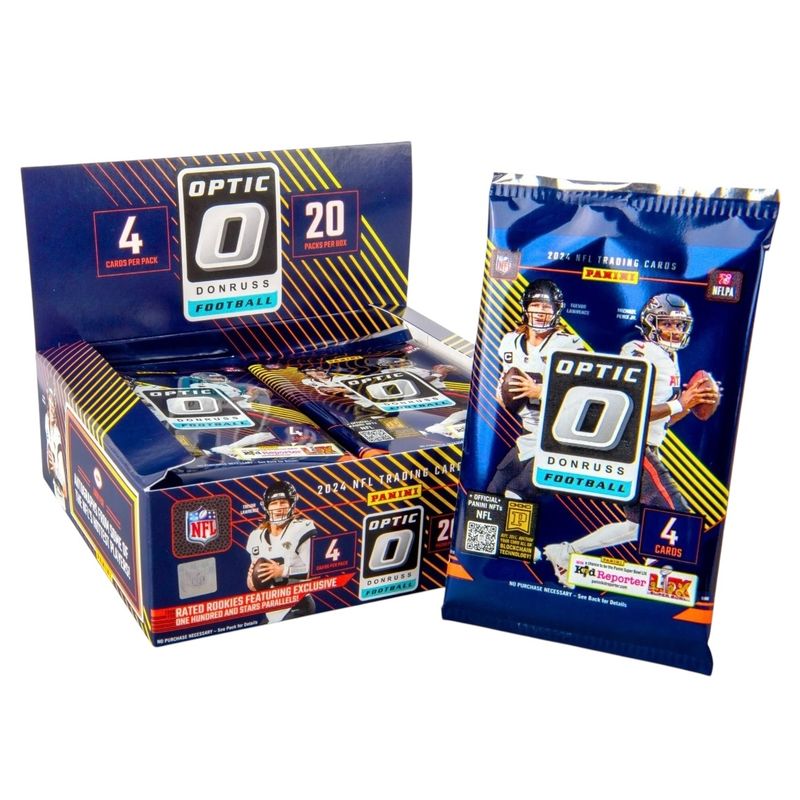 2024 NFL Panini Donruss Optic Football Trading Cards 20-Pack Retail Box