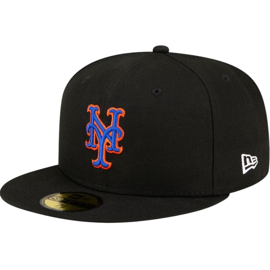 New York Mets Men’s Black Performance New Era 59Fifty Fitted Hat