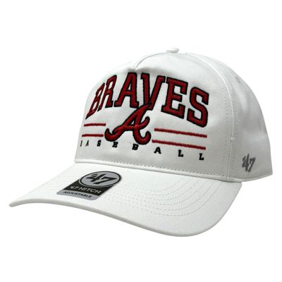 Atlanta Braves Men’s White Roscoe 47 Hitch Snapback Hat