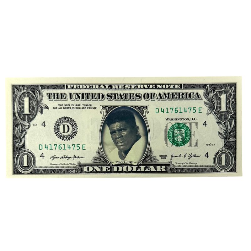 Lawrence Taylor Famous Face Dollar Bill