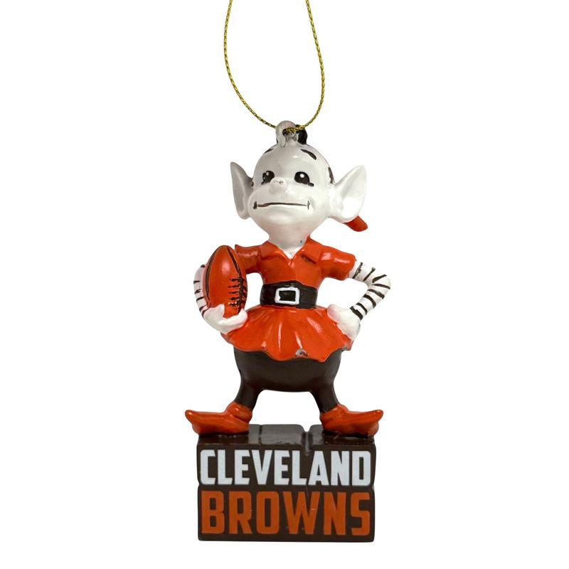 Cleveland Browns Mascot Statue Christmas Ornament