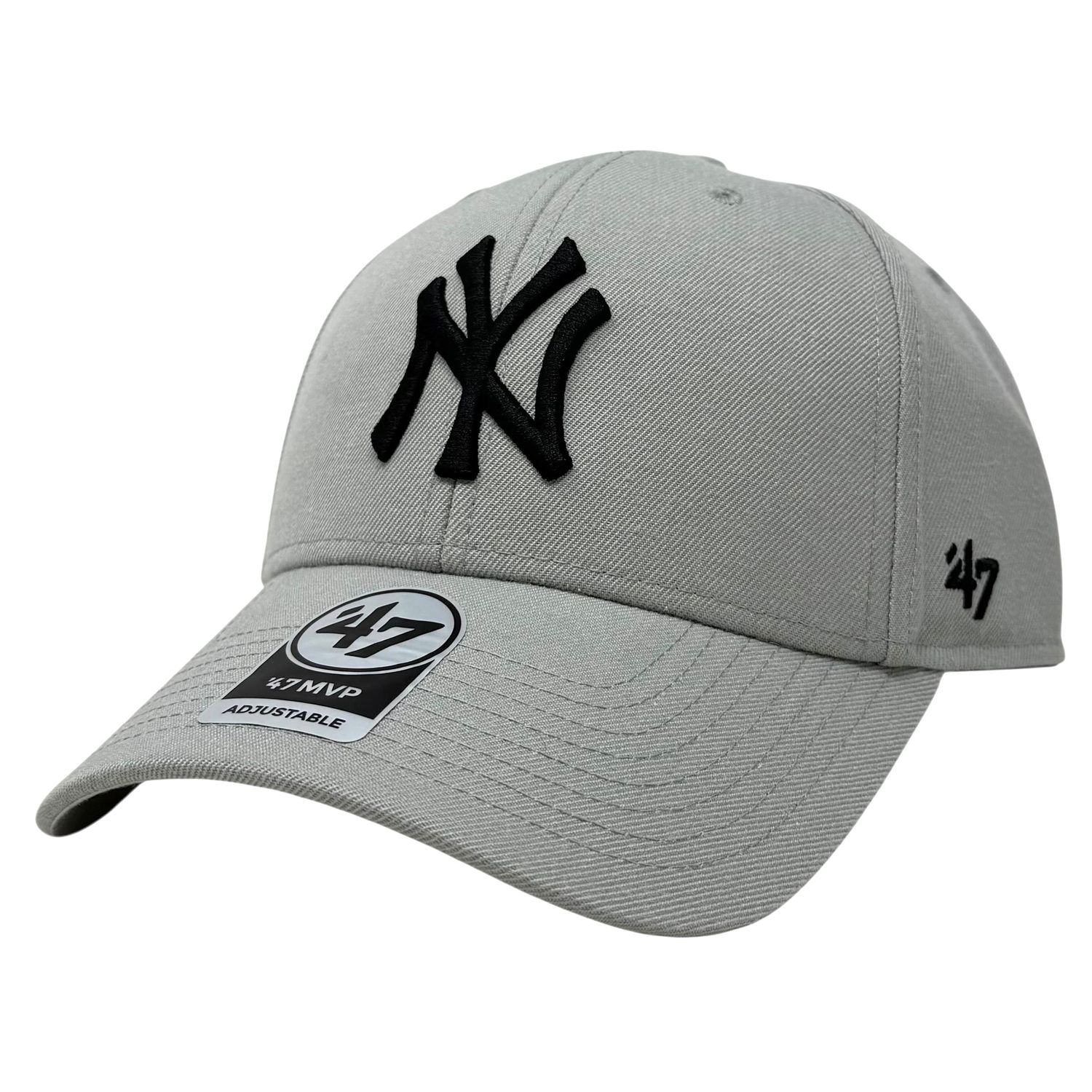 New York Yankees Men's Gray 47 Brand MVP Adjustable Hat