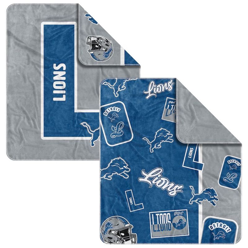 Detroit Lions 50” x 60” Dream Weave Throw Blanket Detroit Lions 50” x 60” Dream Weave Throw Blanket