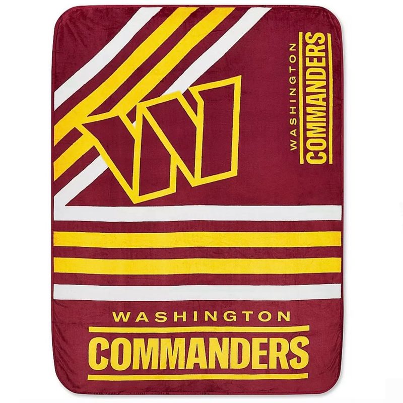 Washington Commanders 50" x 60" Plush Raschel Throw Blanket