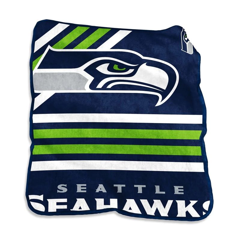 Seattle Seahawks 50" x 60" Plush Raschel Throw Blanket